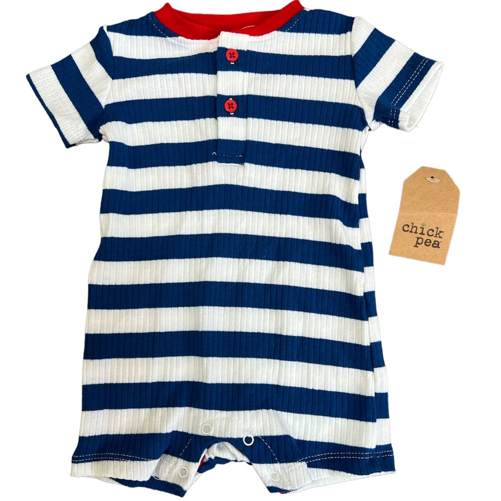 Chick Pea 0-3months striped bodysuit